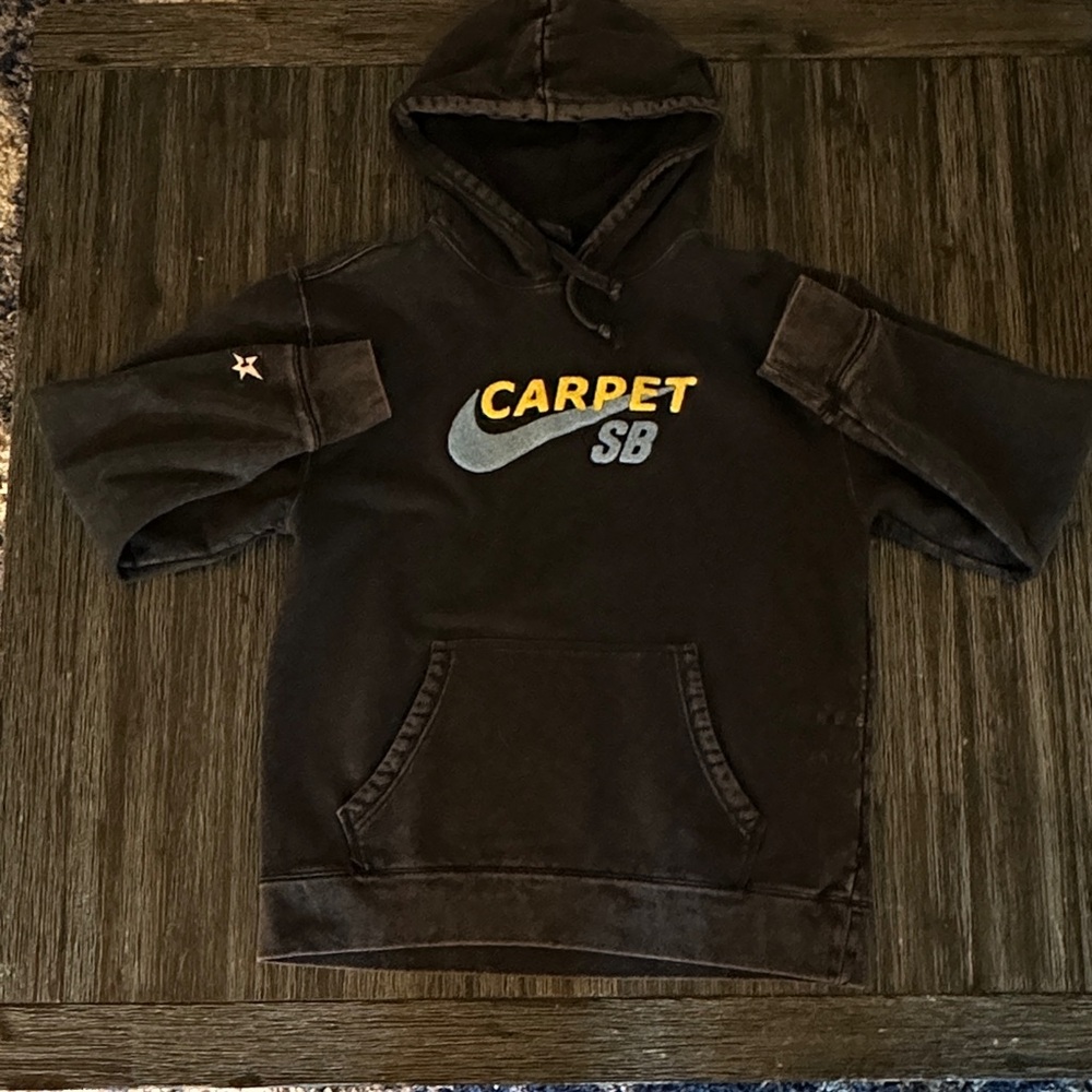 Nike Black Hoodie with Subtle Text